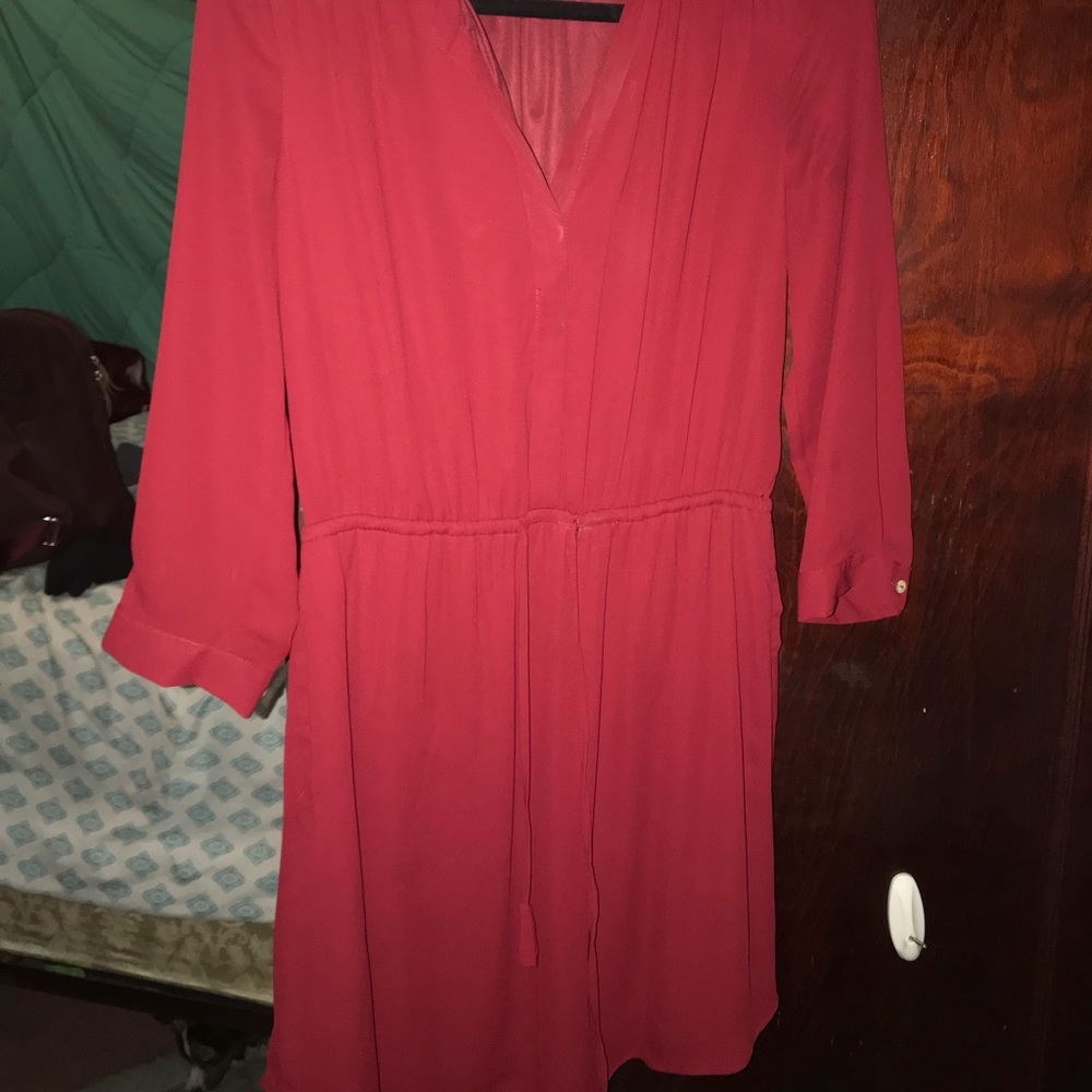 Red/ maroon dress